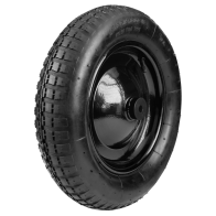 RODA P/ CARRINHO DE MÃO COM CÂMARA 3,25X8 C/ BUCHA TRAMONTINA