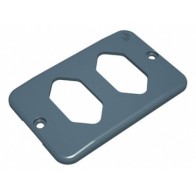 PLACA TOMADA DUPLA CONDULETE TIGRE