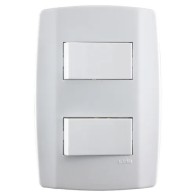 INTERRUPTOR 2 SEÇÕES SIMPLES SLIM ILUMI