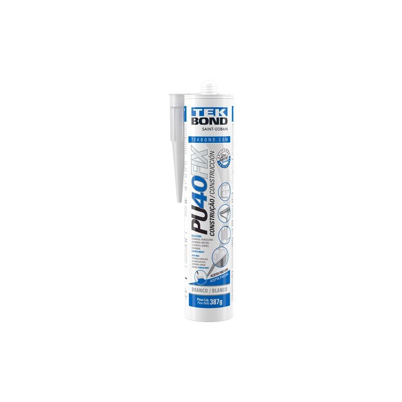 ADESIVO PU40 FIX 280ml/387g BRANCO TEKBOND