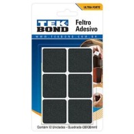 FELTRO ADESIVO QUADRADO 30mm C/12 TEKBOND