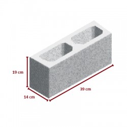 BLOCO DE CONCRETO C/ FUNDO...