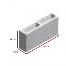 BLOCO DE CONCRETO C/ FUNDO...