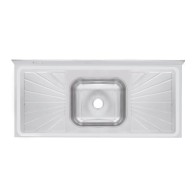 PIA EM AÇO INOX CONCRETADA 0,80CM