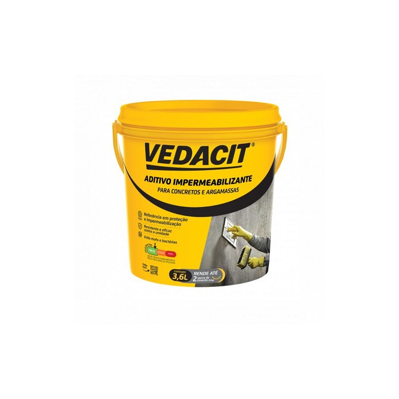 ADITIVO IMPERMEABILIZANTE 3.6L VEDACIT ADITIVO IMPERMEABILIZANTE 3.6L VEDACIT