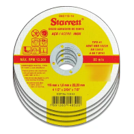 DISCO CORTE FERRO AÇO INOX 41/2 115X1,0X22,22MMSTARRET