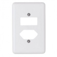 PLACA 4X2 1 INTERRUPTOR + 1 TOMADA STYLUS ILUMI