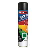 TINTA SPRAY DECOR PRETO BRILHANTE COLORGIN