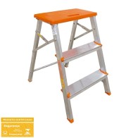 BANCO ESCADA ALUMÍNIO 3 DEGRAUS BOTAFOGO