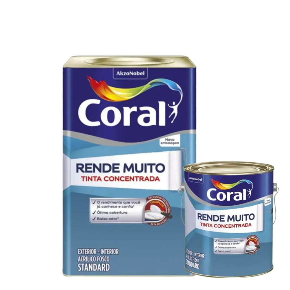 TINTA ACRÍLICA BRANCO NEVE RENDE MUITO CORAL