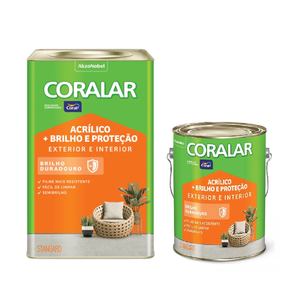 TINTA CORALAR +BRILHO E PROTEÇÃO BRANCO NEVE CORAL