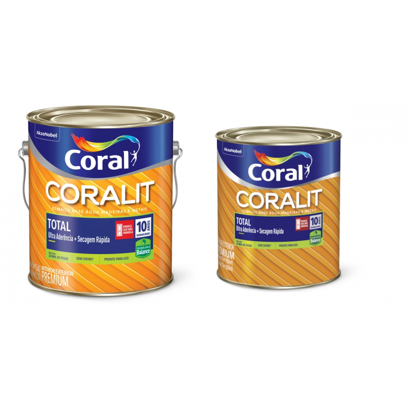 ESMALTE SINTÉTICO CORALIT TOTAL FOSCO BRANCO NEVE CORAL ESMALTE SINTÉTICO CORALIT TOTAL FOSCO BRANCO NEVE CORAL