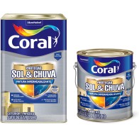 TINTA PROTEÇÃO SOL E CHUVA PINTURA IMPERMEABILIZANTE BRANCO NEVE CORAL