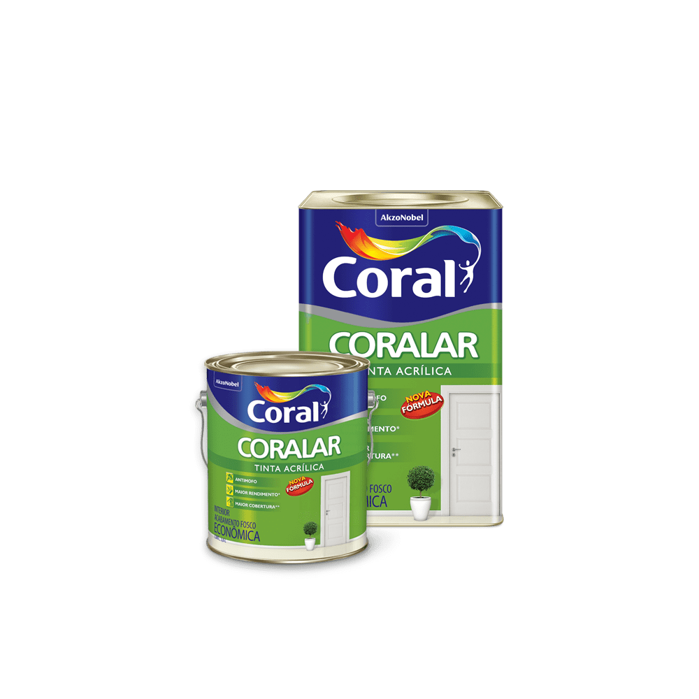TINTA ACRÍLICO CORALAR +DESEMPENHO BRANCO NEVE CORAL