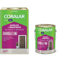 TINTA ACRÍLICO CORALAR +RESISTENTE BRANCO NEVE CORAL