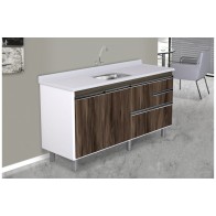 ARMÁRIO COLISEU MADEIRADO 2 GAVETAS + GAVETÃO - 174,5CM CASTAINE